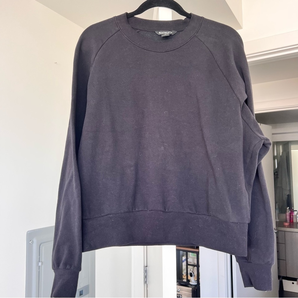 Athleta Women's Crewneck Sweatshirt Black- Size M